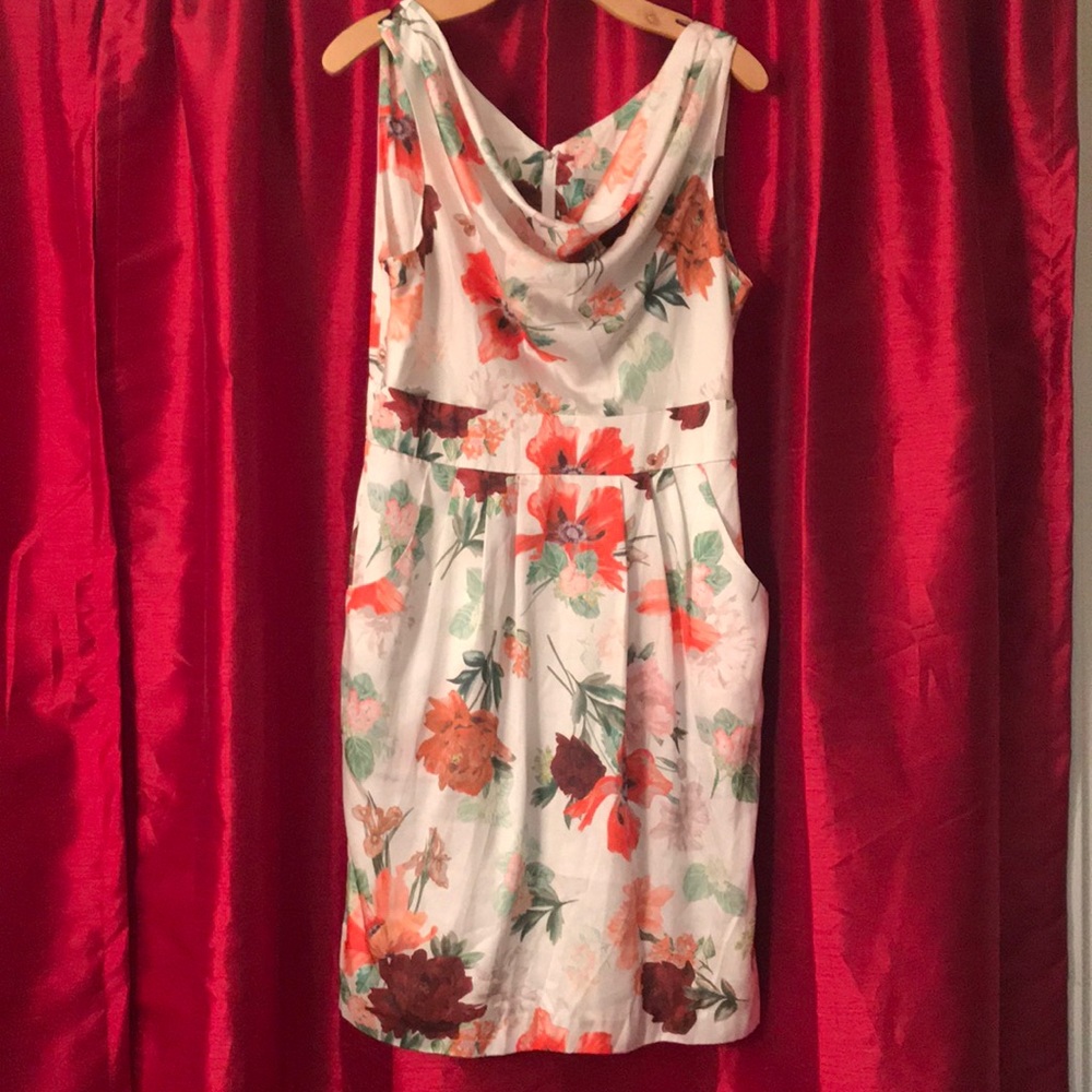 Beautiful orange floral dress